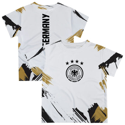 Germany National Team Vive La Fete Youth Paint Brush T-Shirt - White discount