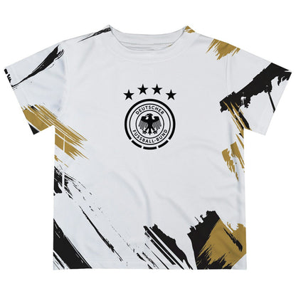 Germany National Team Vive La Fete Youth Paint Brush T-Shirt - White discount