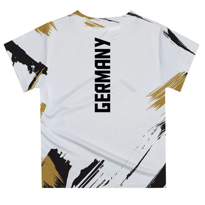 Germany National Team Vive La Fete Youth Paint Brush T-Shirt - White discount