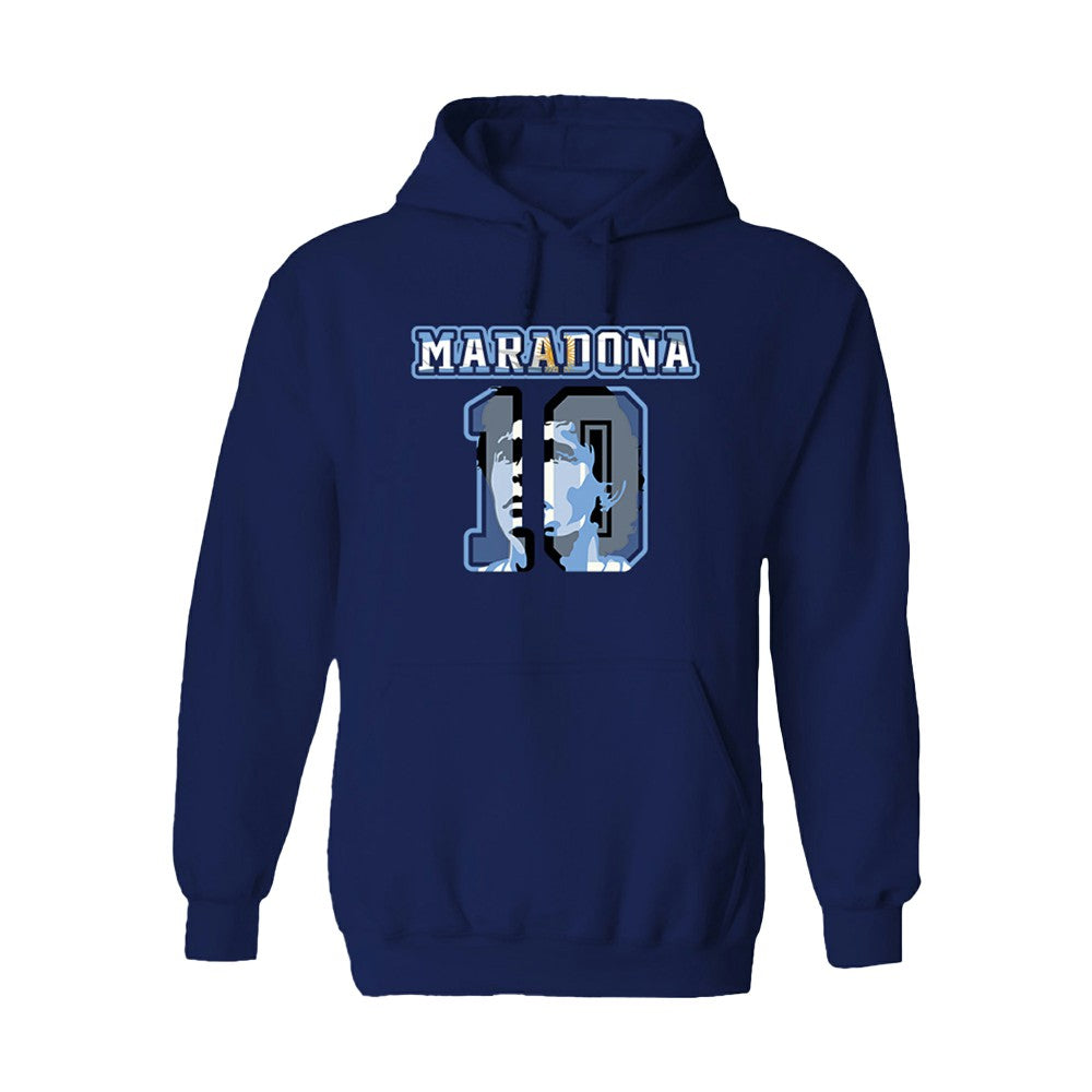Diego Maradona Argentina National Team Vive La Fete Women's Name & Number Pullover Hoodie - Navy outlet