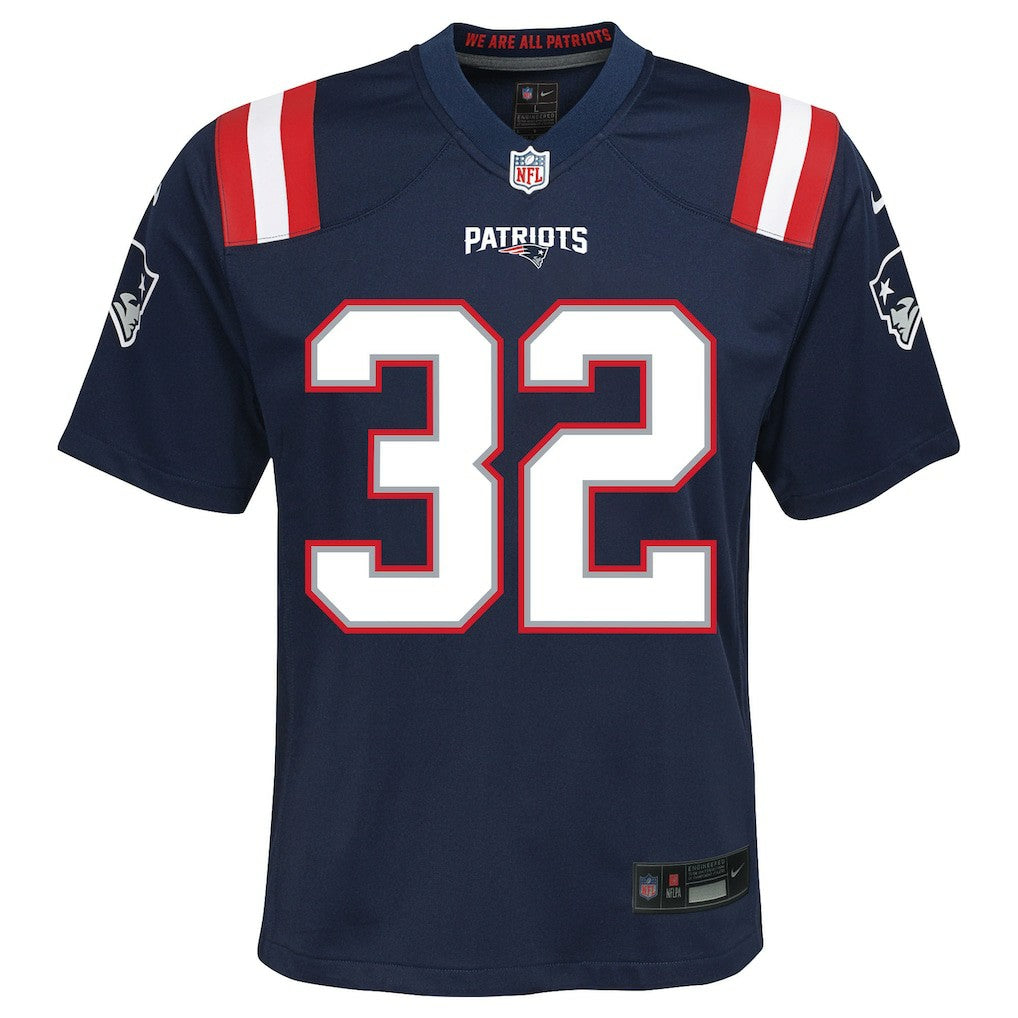 TreVeyon Henderson New England Patriots Youth Team Game Jersey - Navy | Nike for sale