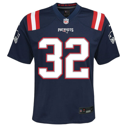 TreVeyon Henderson New England Patriots Youth Team Game Jersey - Navy | Nike for sale