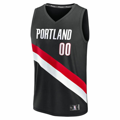 Portland Trail Blazers Fast Break Replica Custom Jersey - Icon Edition - Black | Fanatics discount