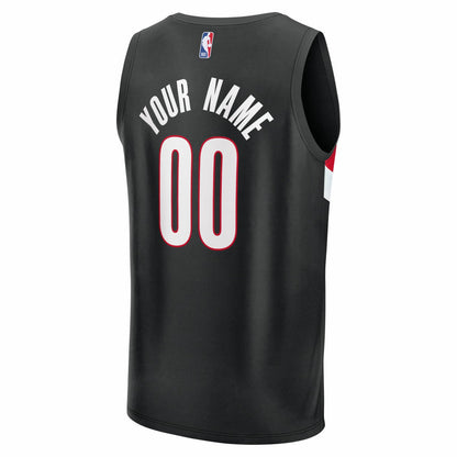 Portland Trail Blazers Youth Fast Break Replica Custom Jersey - Icon Edition - Black | Fanatics discount