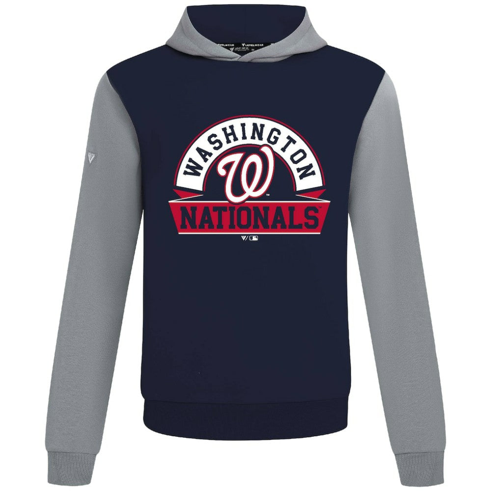 Washington Nationals Levelwear Throwback Ultimate Banner Arch Hoodie - Navy
