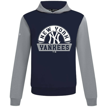 New York Yankees Levelwear Throwback Ultimate Banner Arch Hoodie - Navy