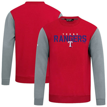 Texas Rangers Levelwear Throwback Ultimate Carve Sweatshirt - Red