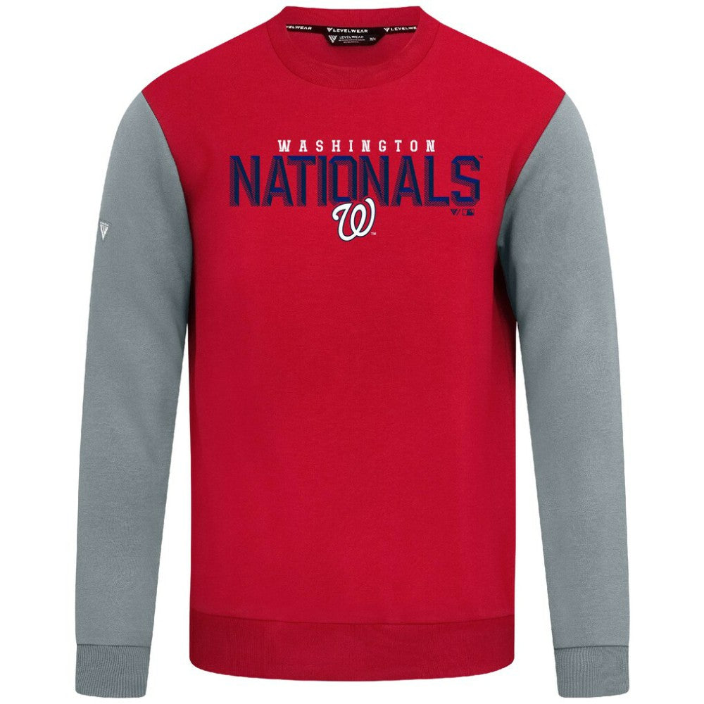 Washington Nationals Levelwear Throwback Ultimate Carve Sweatshirt - Red