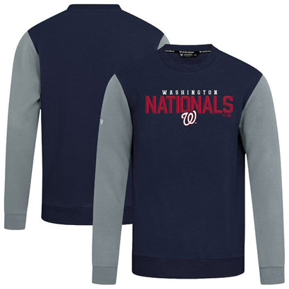Washington Nationals Levelwear Throwback Ultimate Carve Sweatshirt - Navy