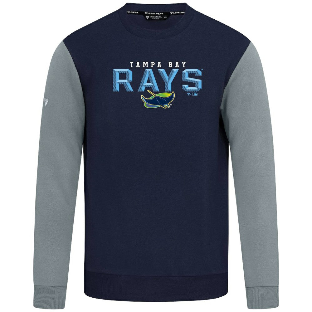 Tampa Bay Rays Levelwear Throwback Ultimate Carve Sweatshirt - Navy