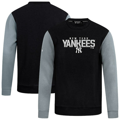 New York Yankees Levelwear Throwback Ultimate Carve Sweatshirt - Black