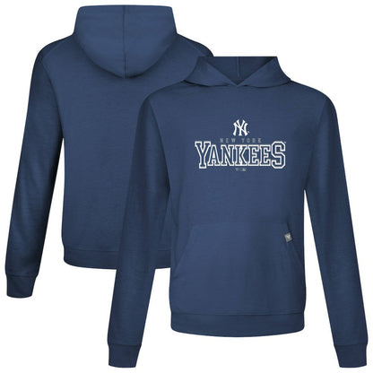 New York Yankees Levelwear Relay Journey Pullover Hoodie - Navy