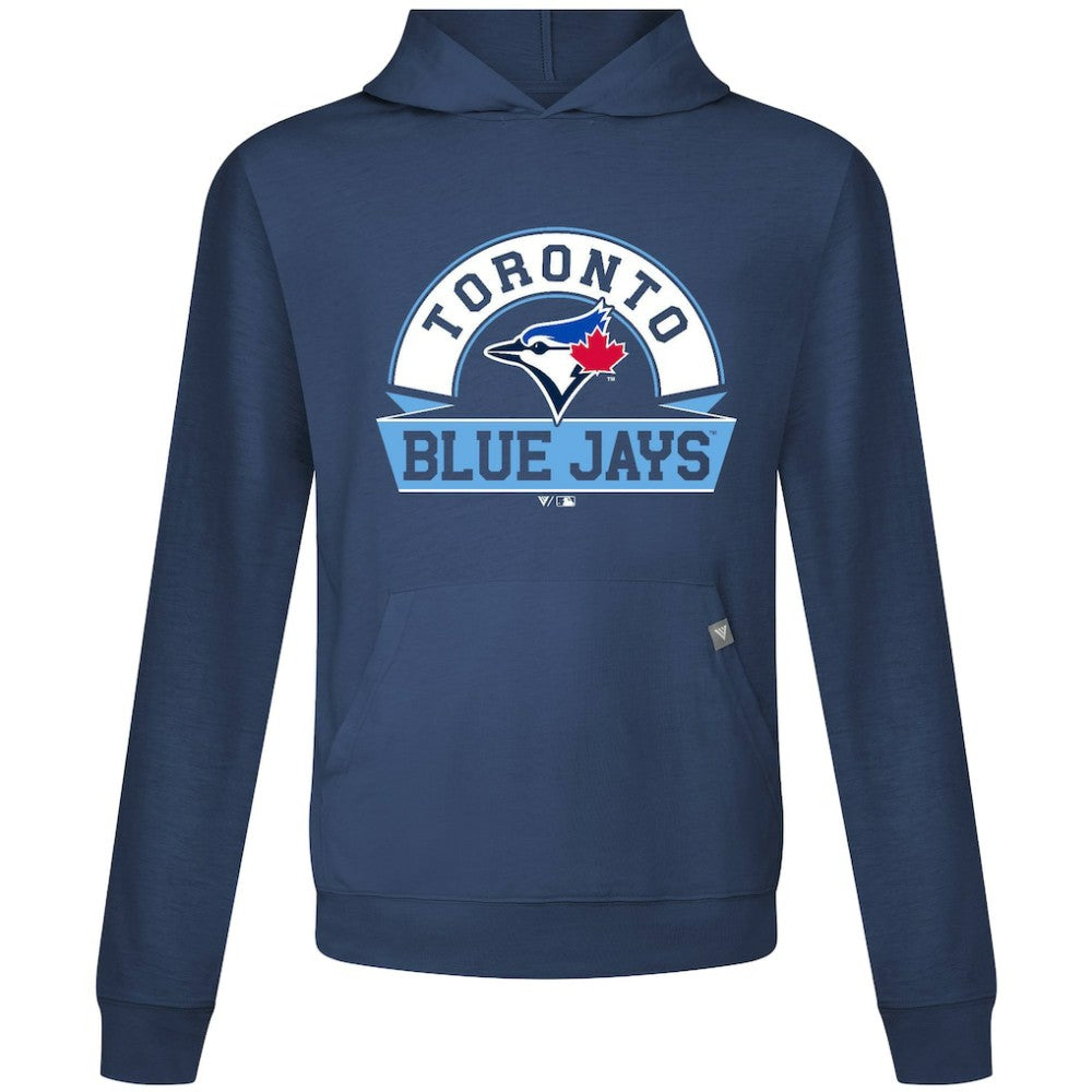Toronto Blue Jays Levelwear Relay Banner Arch Pullover Hoodie - Navy
