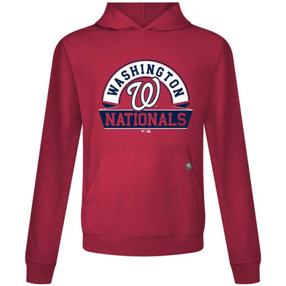 Washington Nationals Levelwear Relay Banner Arch Pullover Hoodie - Red