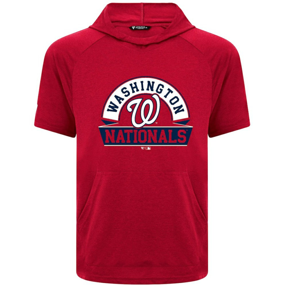 Washington Nationals Levelwear Phase Banner Arch Hoodie T-Shirt - Red