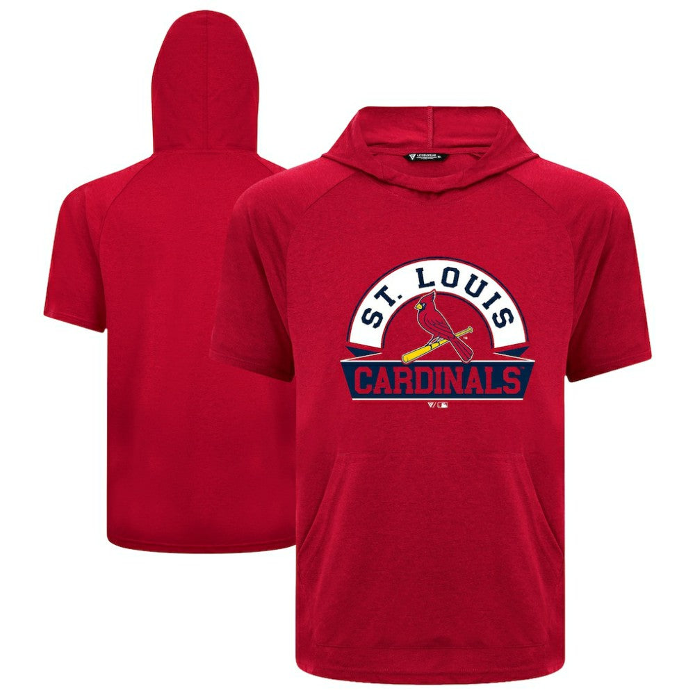 St. Louis Cardinals Levelwear Phase Banner Arch Hoodie T-Shirt - Red