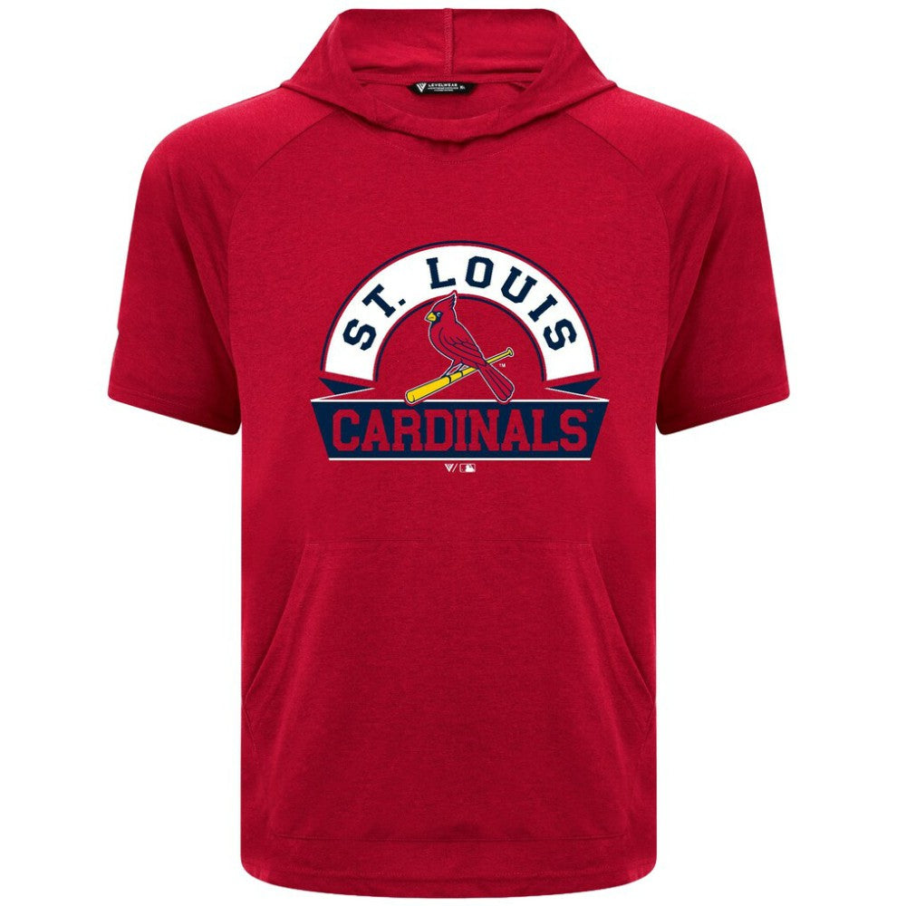 St. Louis Cardinals Levelwear Phase Banner Arch Hoodie T-Shirt - Red