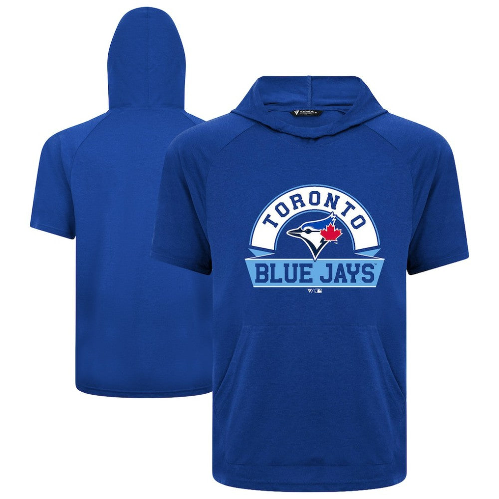 Toronto Blue Jays Levelwear Phase Banner Arch Hoodie T-Shirt - Royal