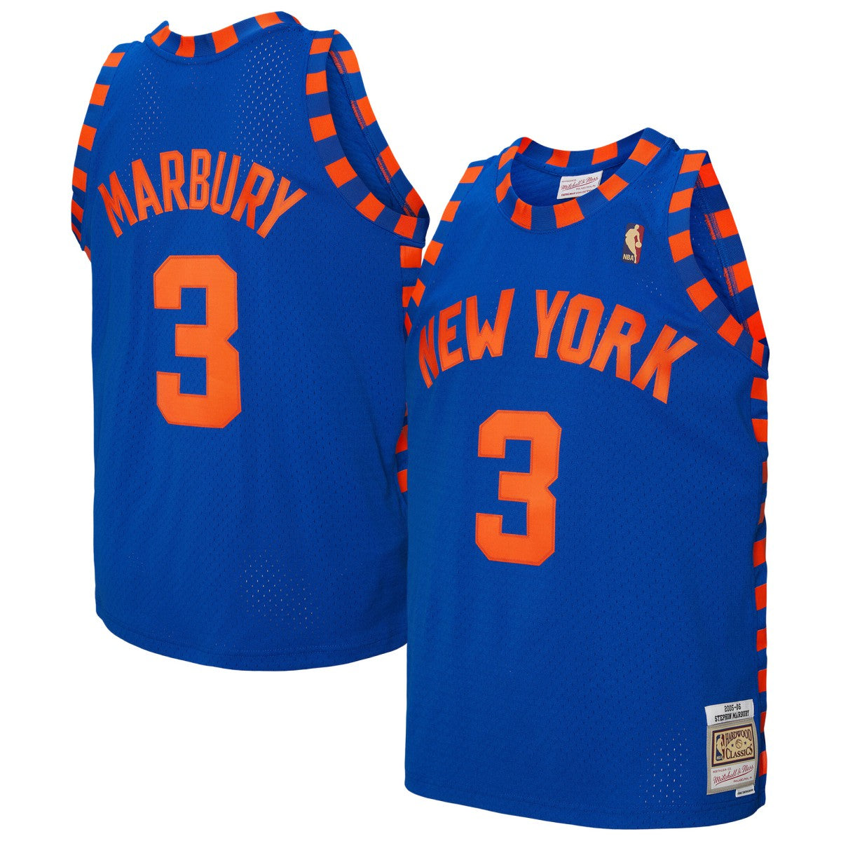 Stephon Marbury New York Knicks 2005/06 Hardwood Classics Swingman Jersey - Blue | Mitchell & Ness discount