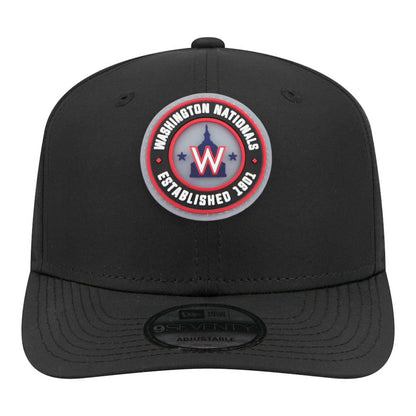 Washington Nationals Circle 9SEVENTY Adjustable Hat - Black | New Era