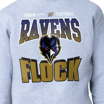 Baltimore Ravens Starter Comic Style Sweatshirt - Gray discount
