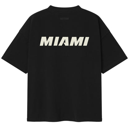Miami Heat Fear of God x NBA Unisex 90s T-Shirt - Heather Black shop
