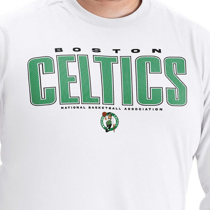 Boston Celtics G-III Sports by Carl Banks Adaptive Printed Mesh Effect Long Sleeve T-Shirt - White discount