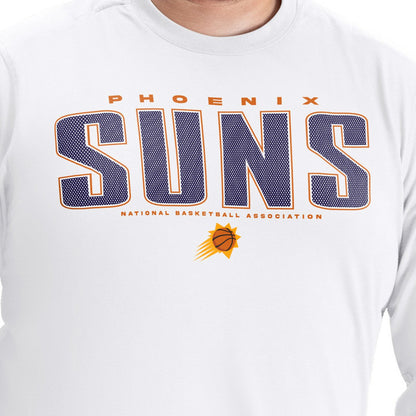 Phoenix Suns G-III Sports by Carl Banks Adaptive Printed Mesh Effect Long Sleeve T-Shirt - White discount