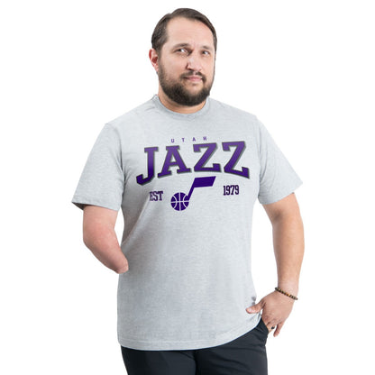 Utah Jazz G-III Sports by Carl Banks Adaptive Classic Team Spirit Short Sleeve T-Shirt - Gray on sale