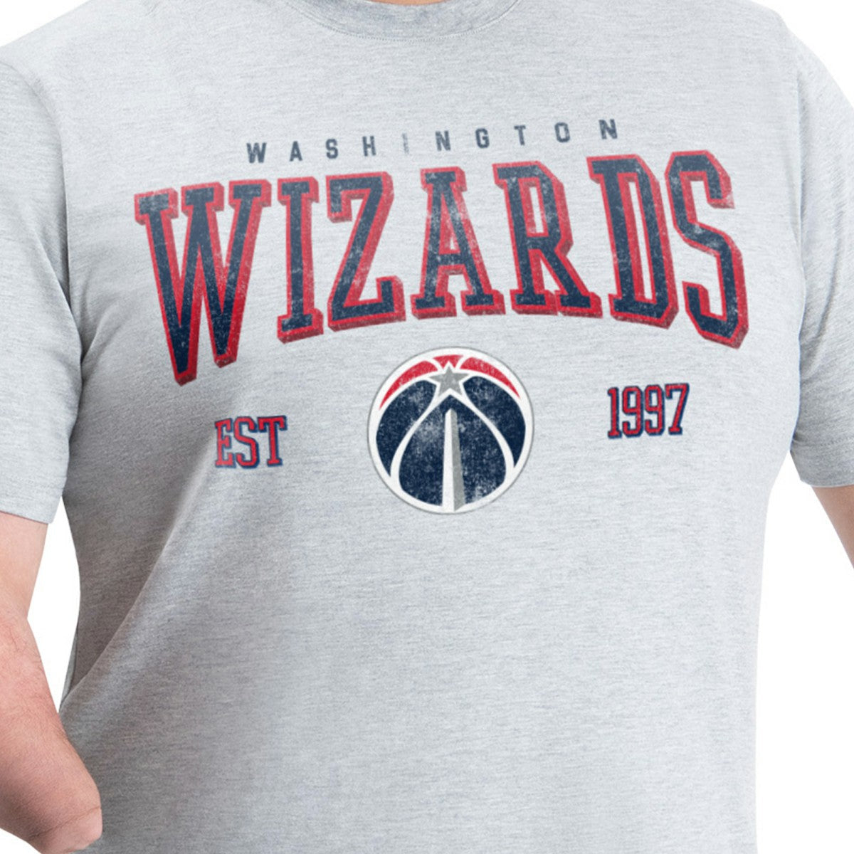 Washington Wizards G-III Sports by Carl Banks Adaptive Classic Team Spirit Short Sleeve T-Shirt - Gray cheap