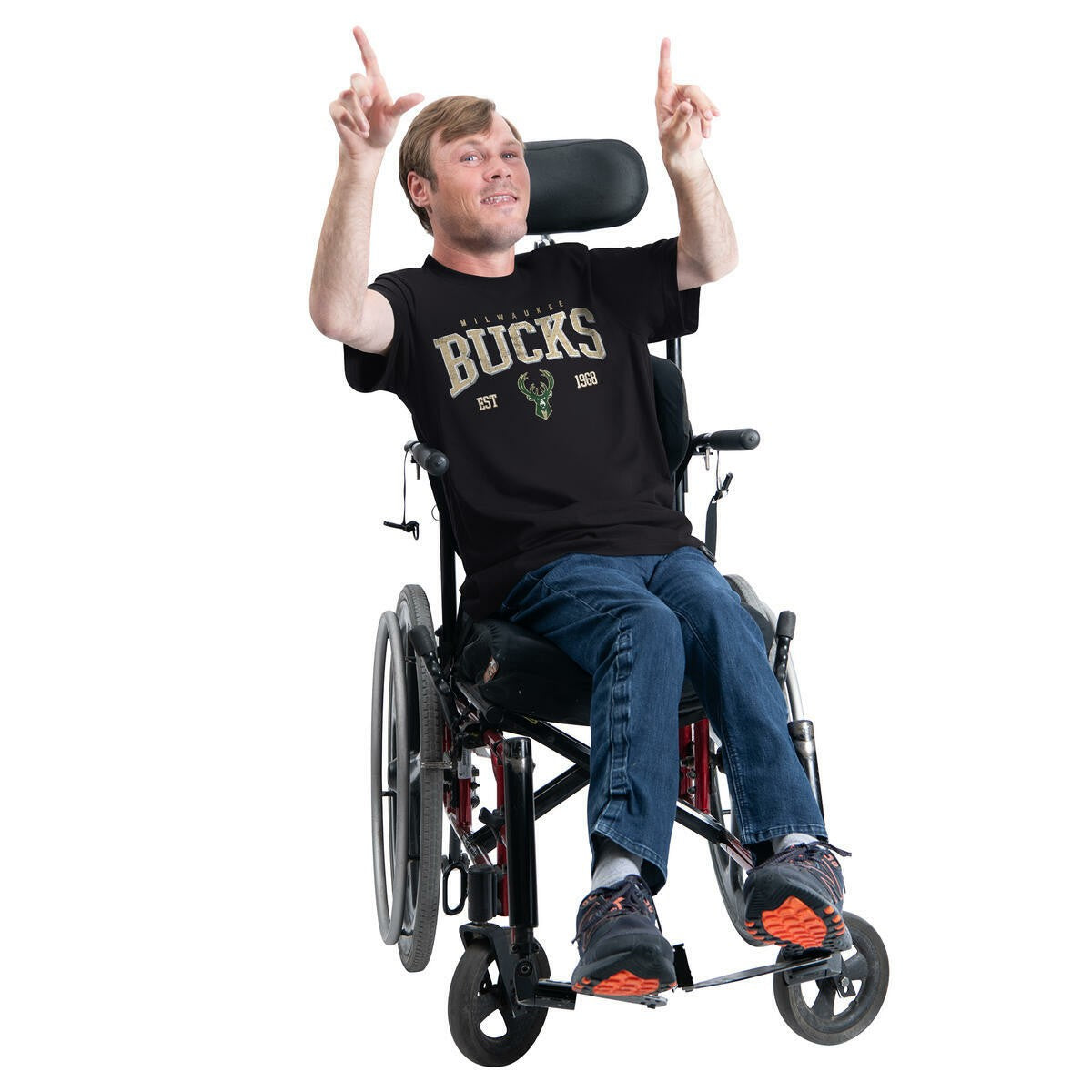 Milwaukee Bucks G-III Sports by Carl Banks Adaptive Classic Team Spirit Short Sleeve T-Shirt - Black on sale