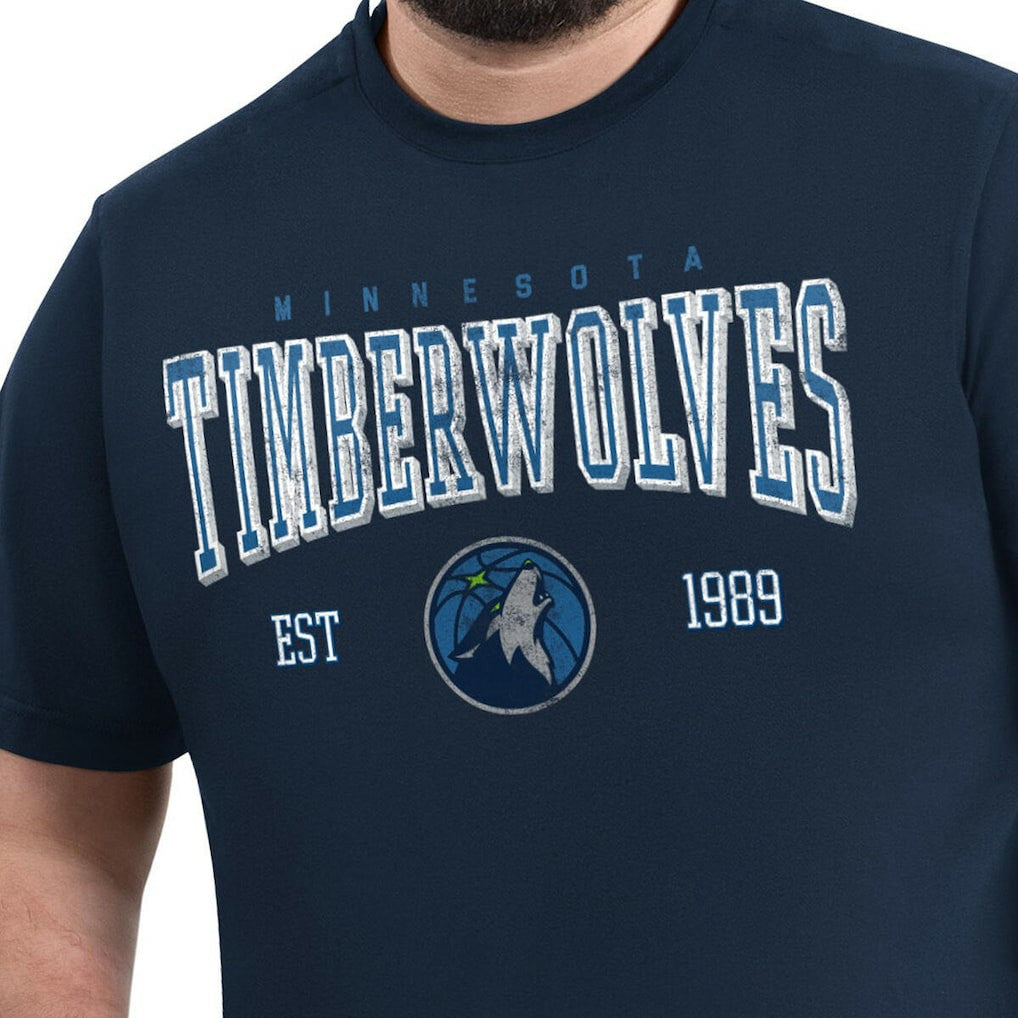 Minnesota Timberwolves G-III Sports by Carl Banks Adaptive Classic Team Spirit Short Sleeve T-Shirt - Navy outlet
