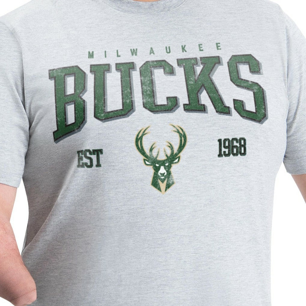 Milwaukee Bucks G-III Sports by Carl Banks Adaptive Classic Team Spirit Short Sleeve T-Shirt - Gray outlet