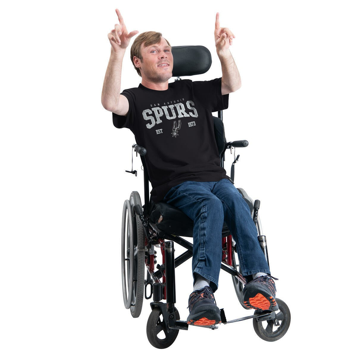 San Antonio Spurs G-III Sports by Carl Banks Adaptive Classic Team Spirit Short Sleeve T-Shirt - Black shop