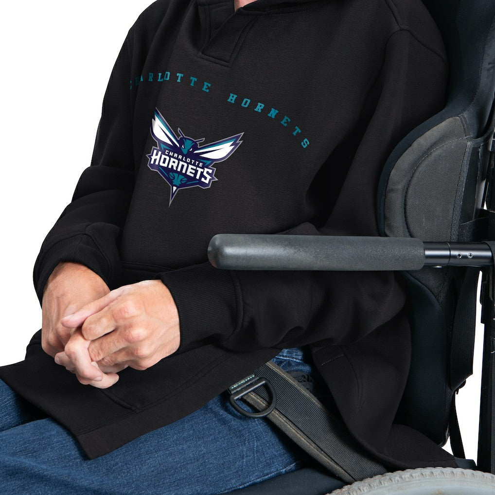 Charlotte Hornets G-III Sports by Carl Banks Adaptive Team Arc Fleece Hoodie - Black discount