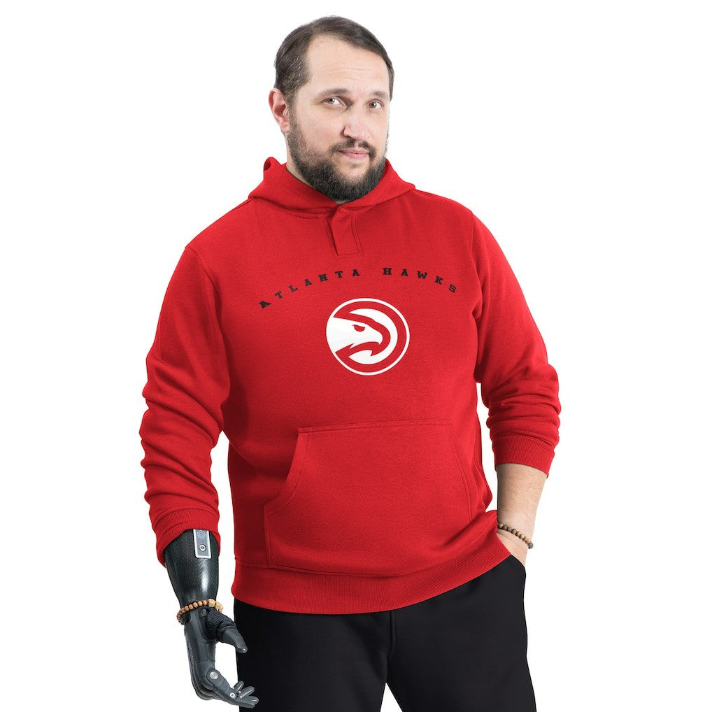 Atlanta Hawks G-III Sports by Carl Banks Adaptive Team Arc Fleece Hoodie - Red for sale