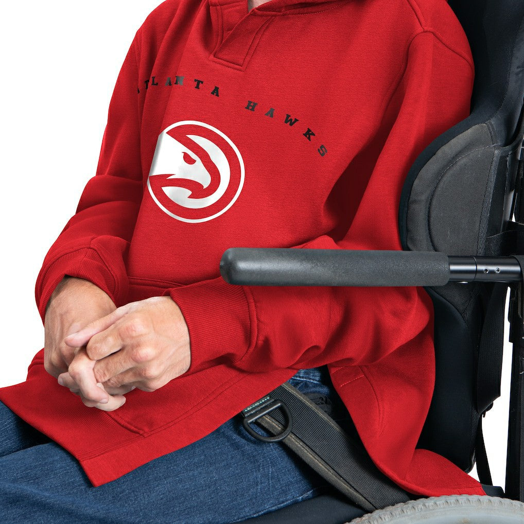 Atlanta Hawks G-III Sports by Carl Banks Adaptive Team Arc Fleece Hoodie - Red for sale
