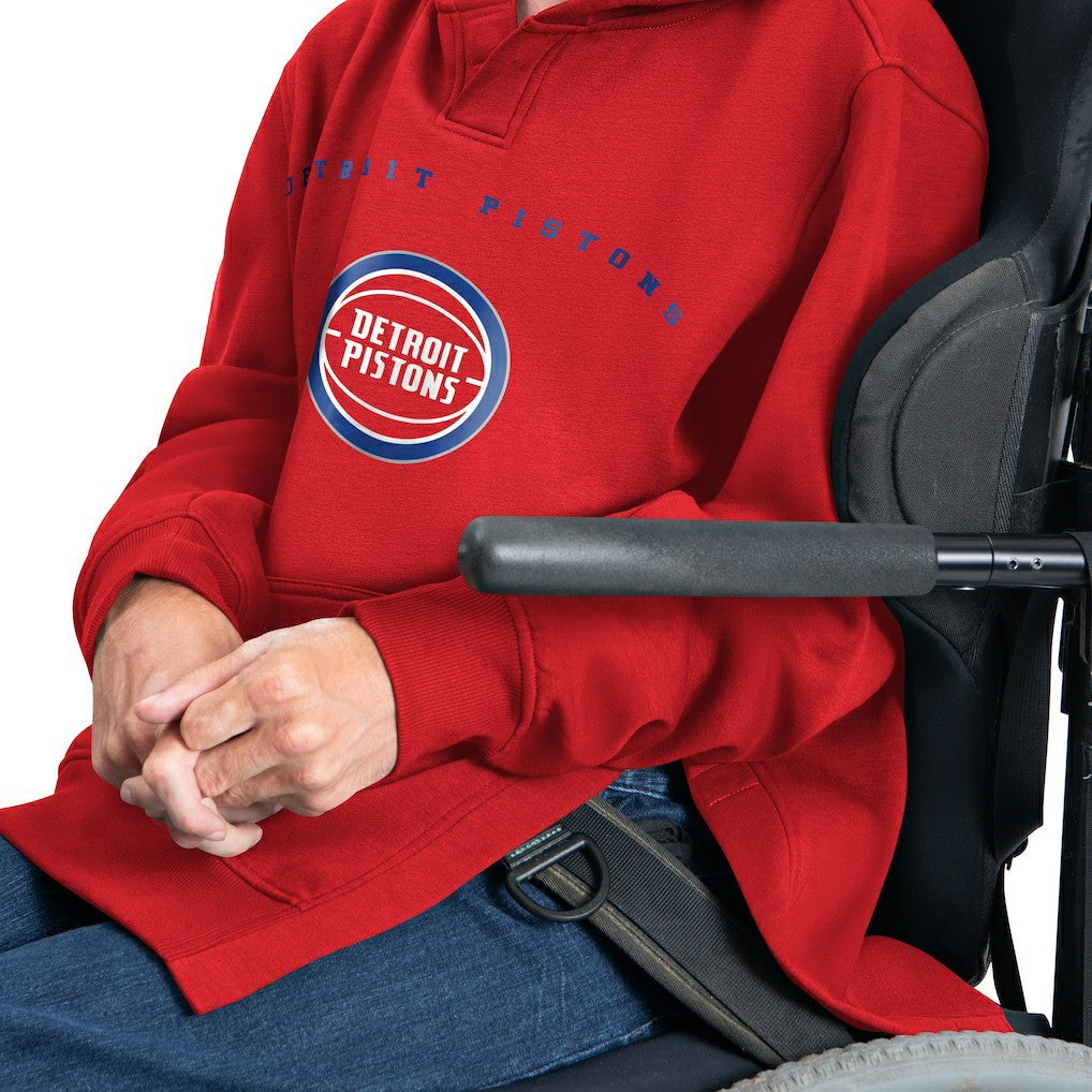 Detroit Pistons G-III Sports by Carl Banks Adaptive Team Arc Fleece Hoodie sale - Red for sale