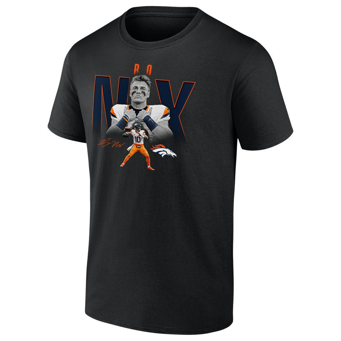 Bo Nix Denver Broncos Humble Shadow Player Graphic T-Shirt - Black discount