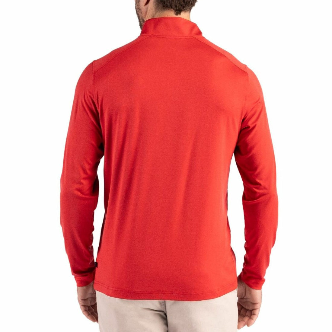 Tampa Bay Buccaneers Cutter & Buck Coastline Epic Comfort Recycled Quarter-Zip Pullover - Red for sale