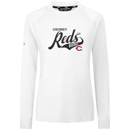 Cincinnati Reds Levelwear Women's Slender Glide T-Shirt - White