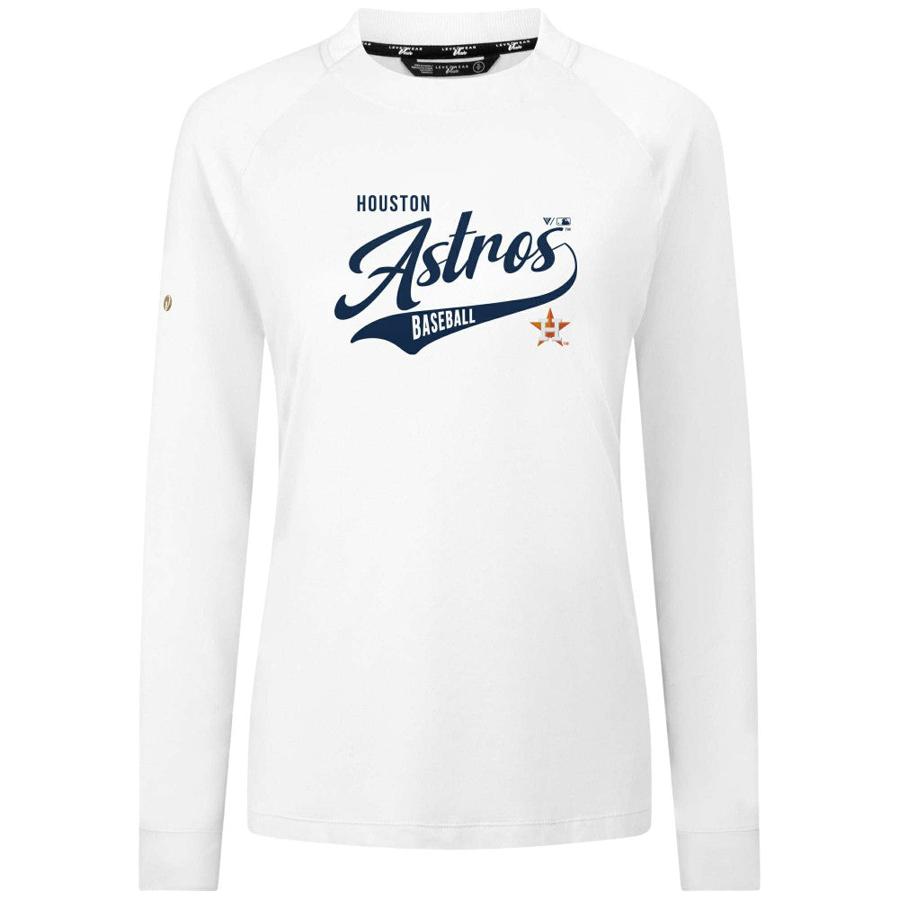 Houston Astros Levelwear Women's Slender Glide T-Shirt - White