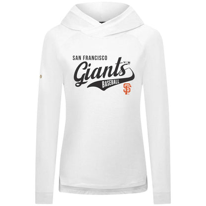 San Francisco Giants Levelwear Women's Slender Glide Raglan Hoodie - White