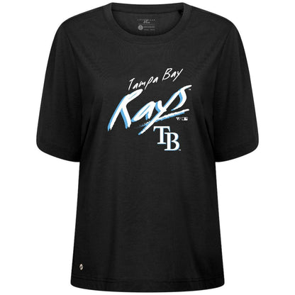 Tampa Bay Rays Levelwear Women's Bloom Sizzle T-Shirt - Black