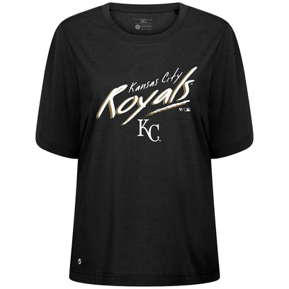 Kansas City Royals Levelwear Women's Bloom Sizzle T-Shirt - Black