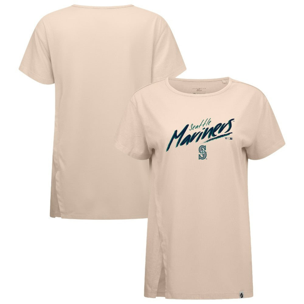 Seattle Mariners Levelwear Women's Influx Sizzle T-Shirt - Khaki