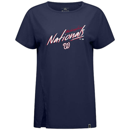 Washington Nationals Levelwear Women's Influx Sizzle T-Shirt - Navy