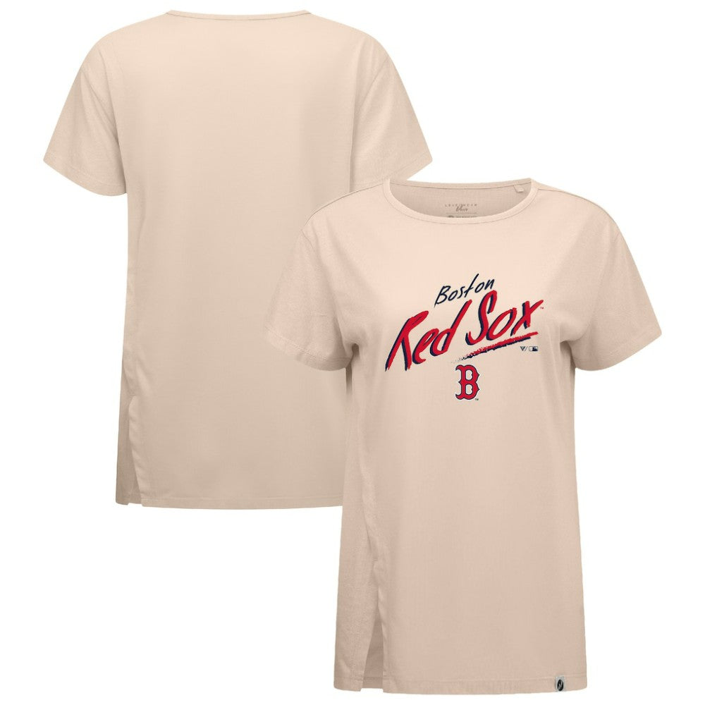 Boston Red Sox Levelwear Women's Influx Sizzle T-Shirt - Khaki