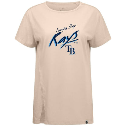 Tampa Bay Rays Levelwear Women's Influx Sizzle T-Shirt - Khaki