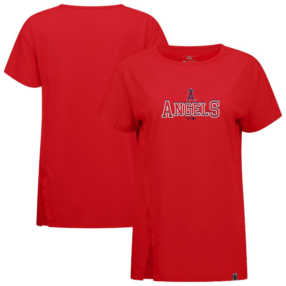 Los Angeles Angels Levelwear Women's Influx Journey T-Shirt - Red